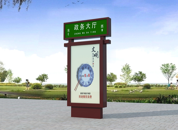 兰州仿古式广告灯箱